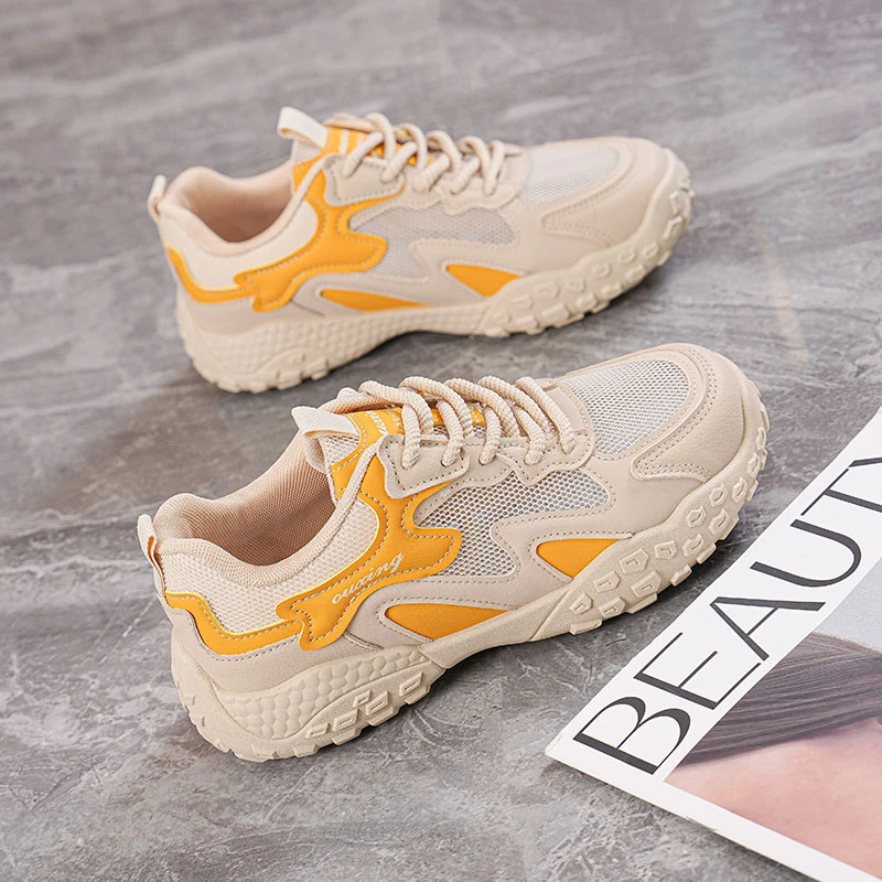 运动休闲鞋防滑镂空透气休闲板鞋百搭夏季老爹鞋韩版运动鞋