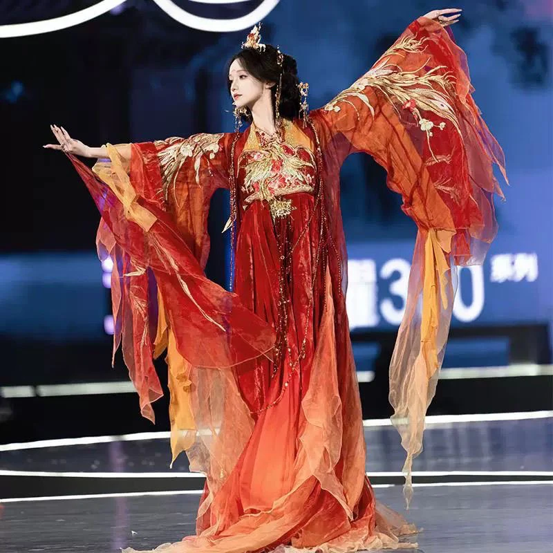 涂七七汉服女【九天玄女】重工刺绣大袖衫2024国风走秀款原创仙女