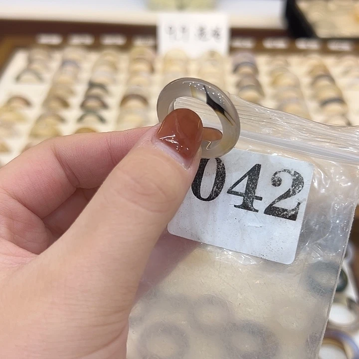 玛瑙/玉髓合金戒指42港14