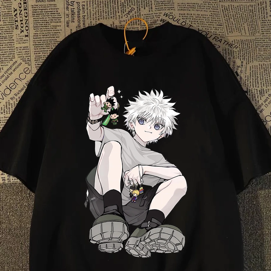 100%重磅纯棉短袖T恤男女同款夏嘻哈日系男孩宽松男装半袖休闲ZN1