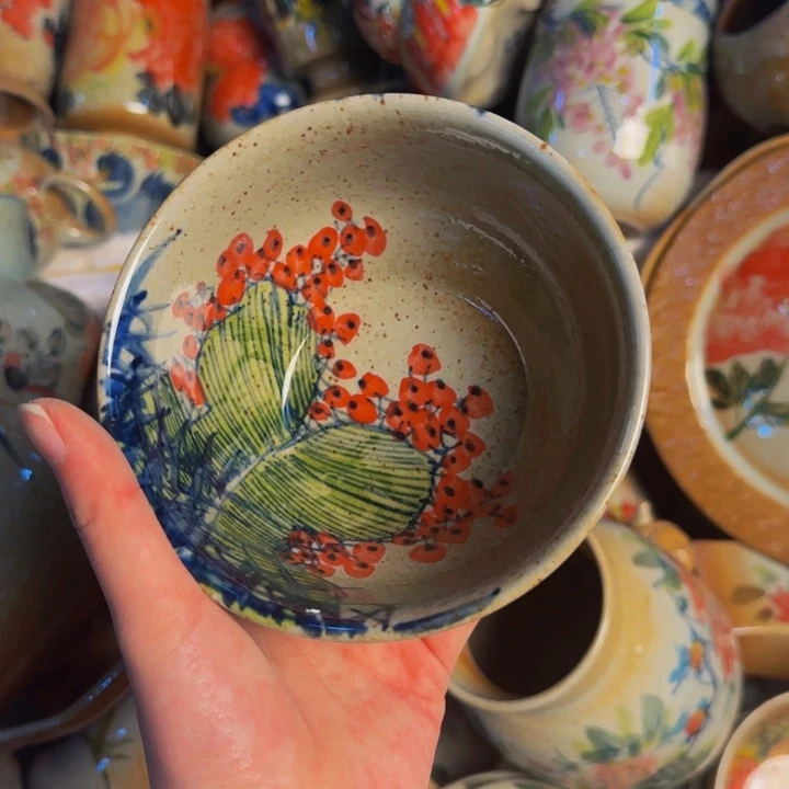 瓷片景德镇陶瓷手工手绘福利