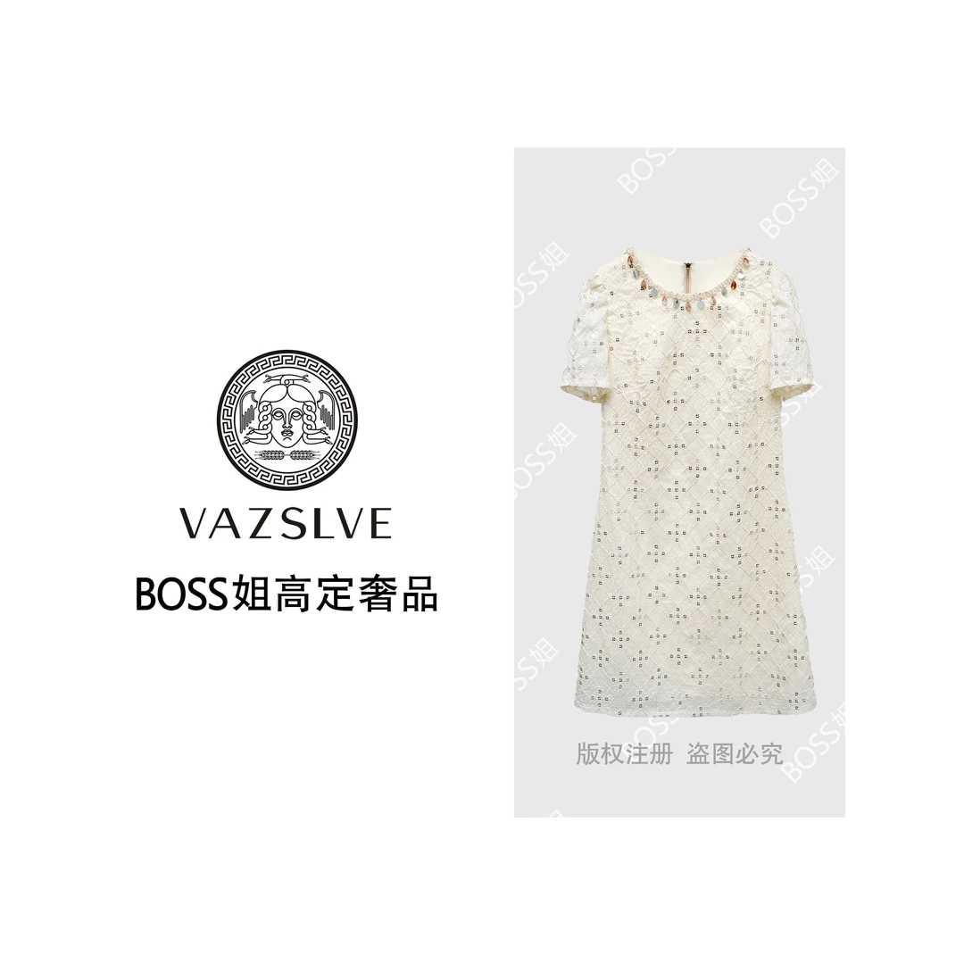 VAZSLVE/原创设计  新款时尚设计师连衣裙OLQW-1056