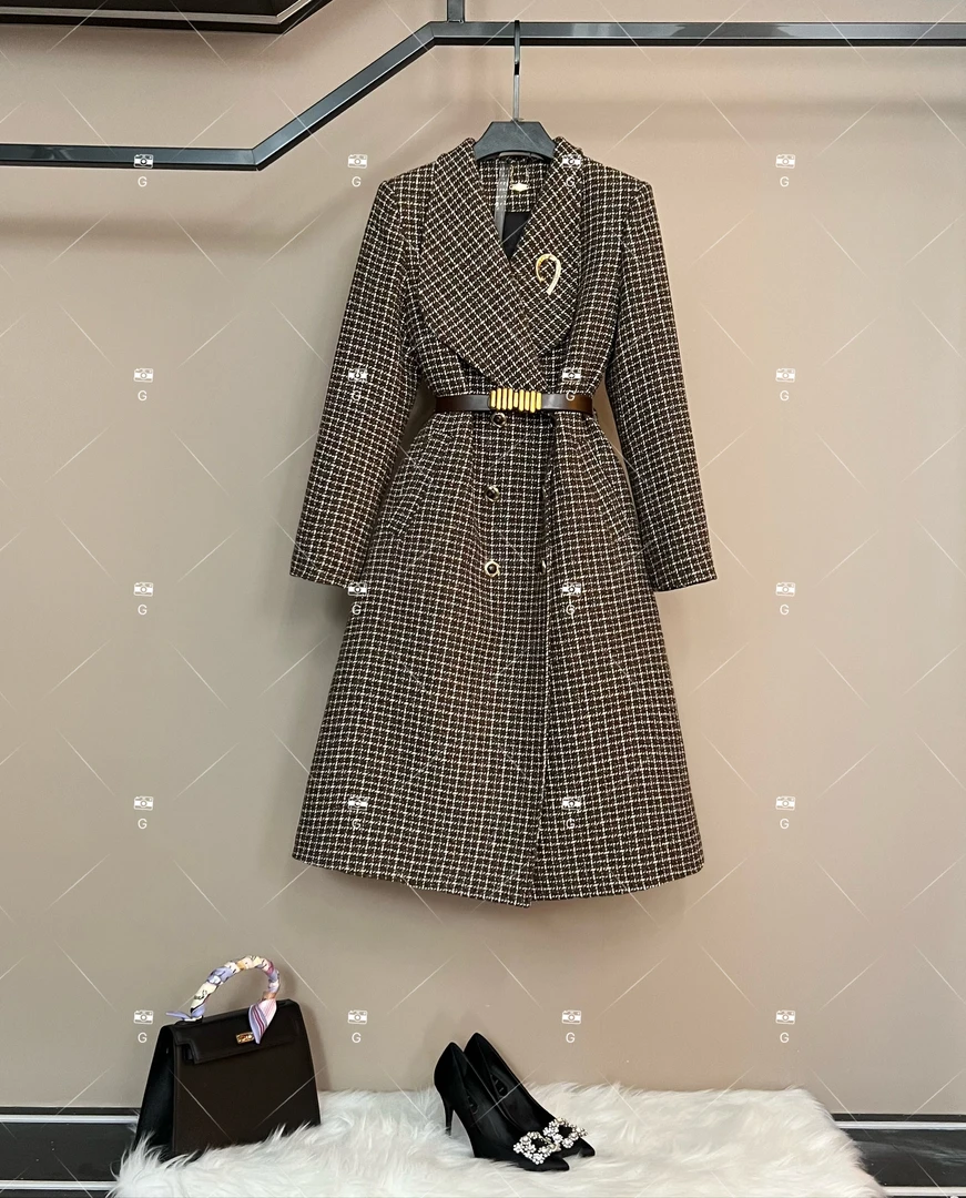 秋冬气质小香风设计师中长款名媛羽绒服 GS-57873