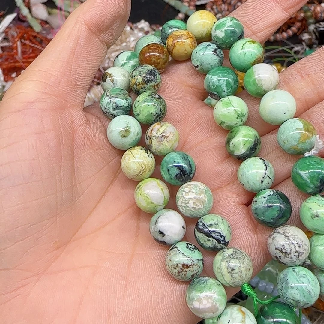 莺***舞玛瑙/玉髓合金珠宝半成品磷铝矿拍两64发一条