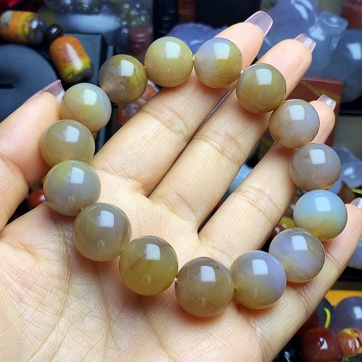 硅化玉未镶嵌手串