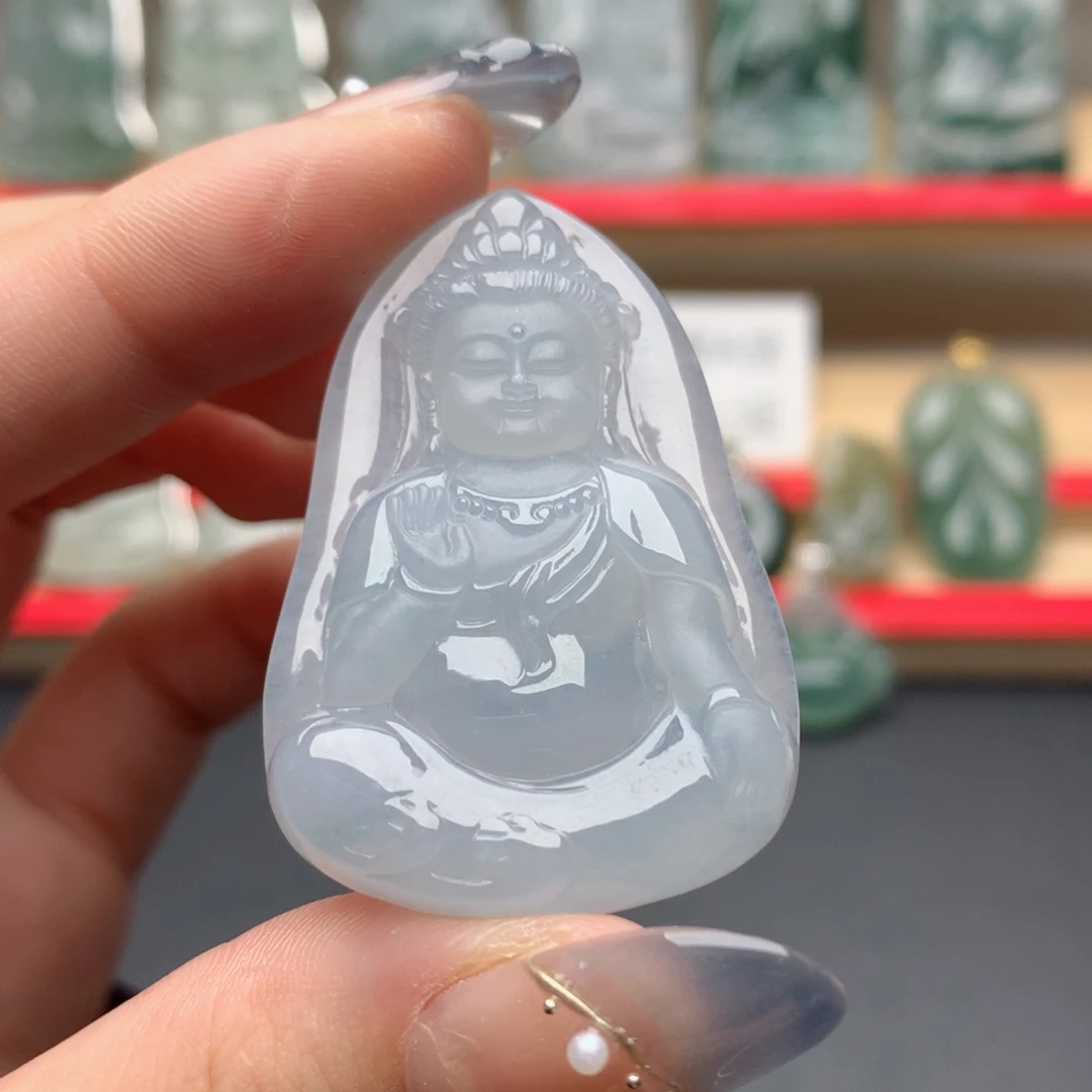 颈饰未镶嵌翡翠宝宝观音