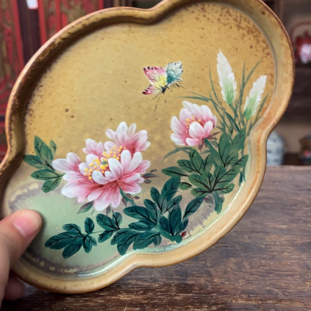 柴烧手工手绘陶瓷