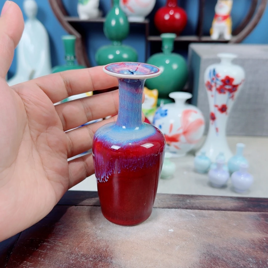 陶瓷手工小花器摆件