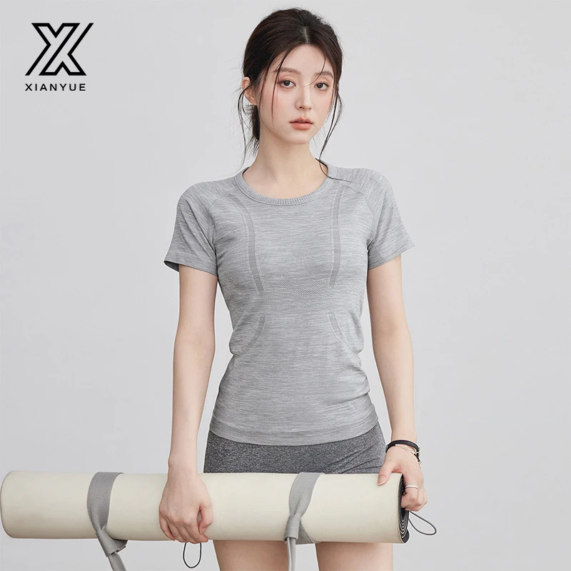 2025新款夏季透气速干短袖套头紧身运动跑步健身瑜伽普训练T恤