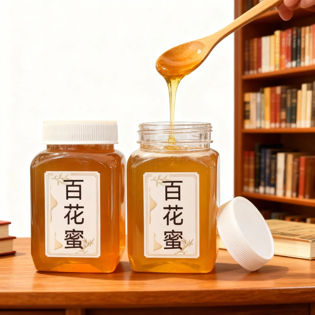 尊夫人天然野山花百花蜜纯正农家土蜂蜜正宗深山百花蜂蜜官方正品