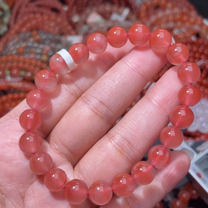 南红玛瑙未镶嵌冰粉单圈8.5m+
