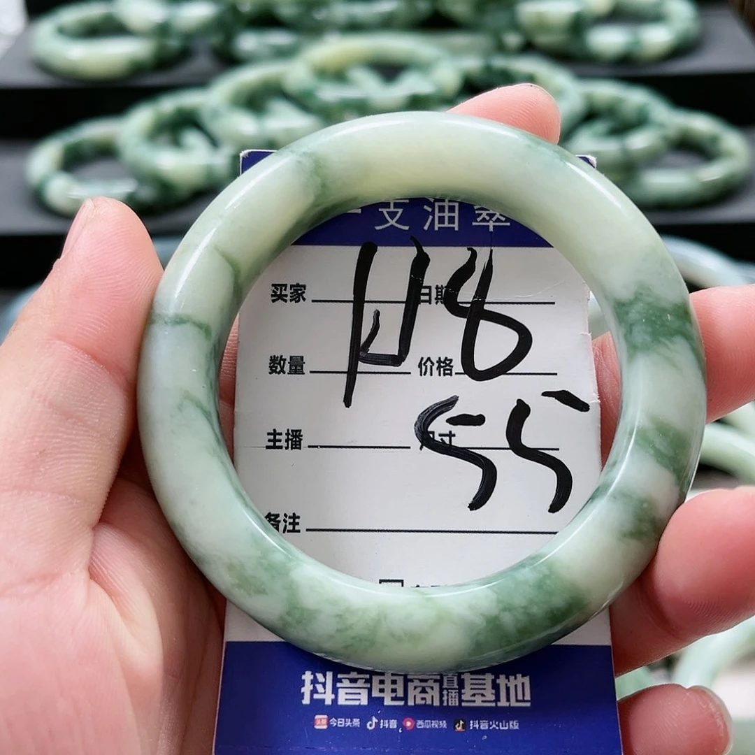 【闪购商品】未镶嵌透闪石-蛇纹石玉手镯