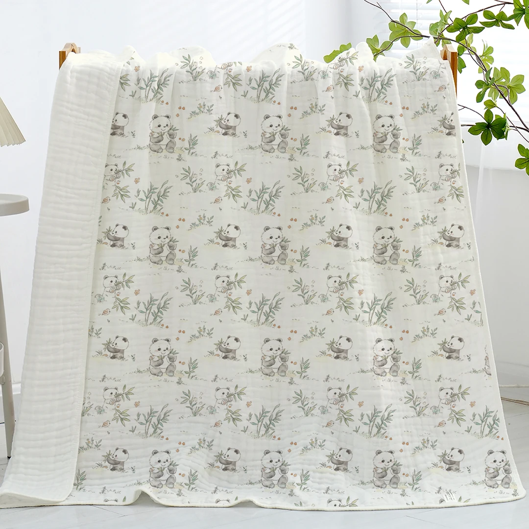 【贝瑞拉盒装竹荷纱罗浴巾】110*110新生儿亲肤洗澡吸水婴幼儿