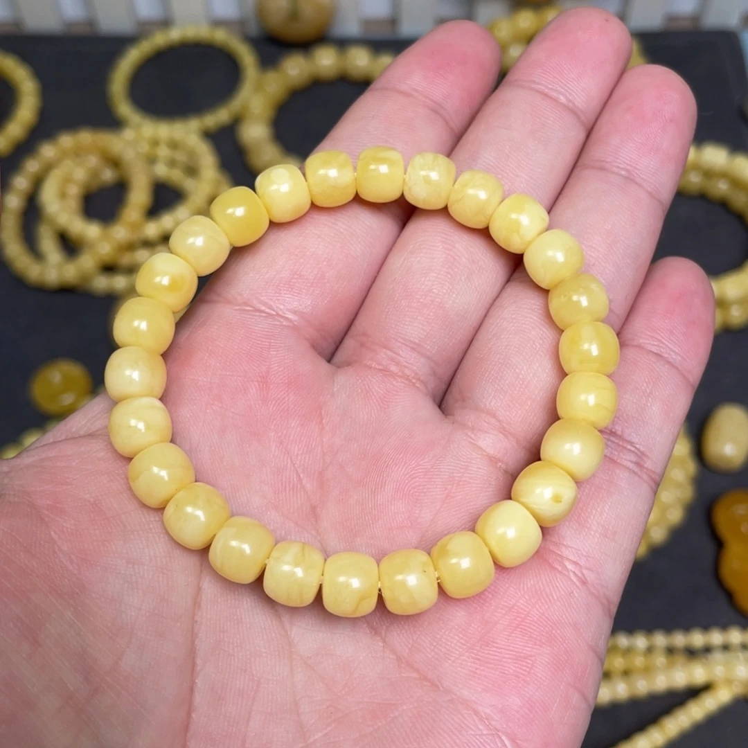 蜜蜡未镶嵌裸石蜜蜡手串8.3mm