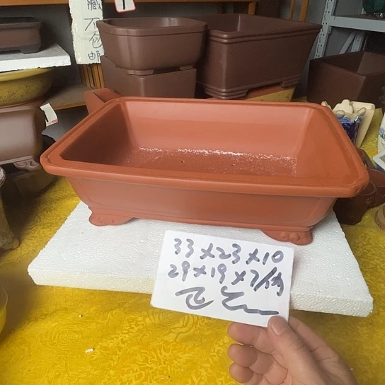宜兴紫砂手工花盆