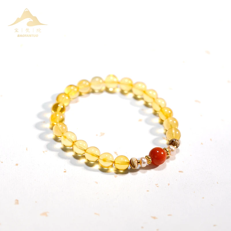 宝梵陀金珀（琥珀）手串 5413