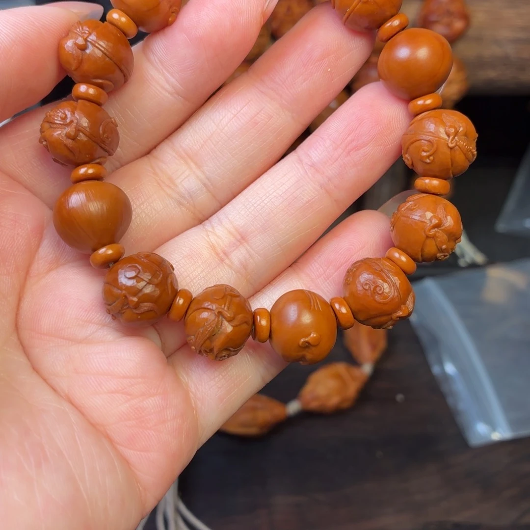 橄榄核手串/手链无*J橄榄核核雕工艺