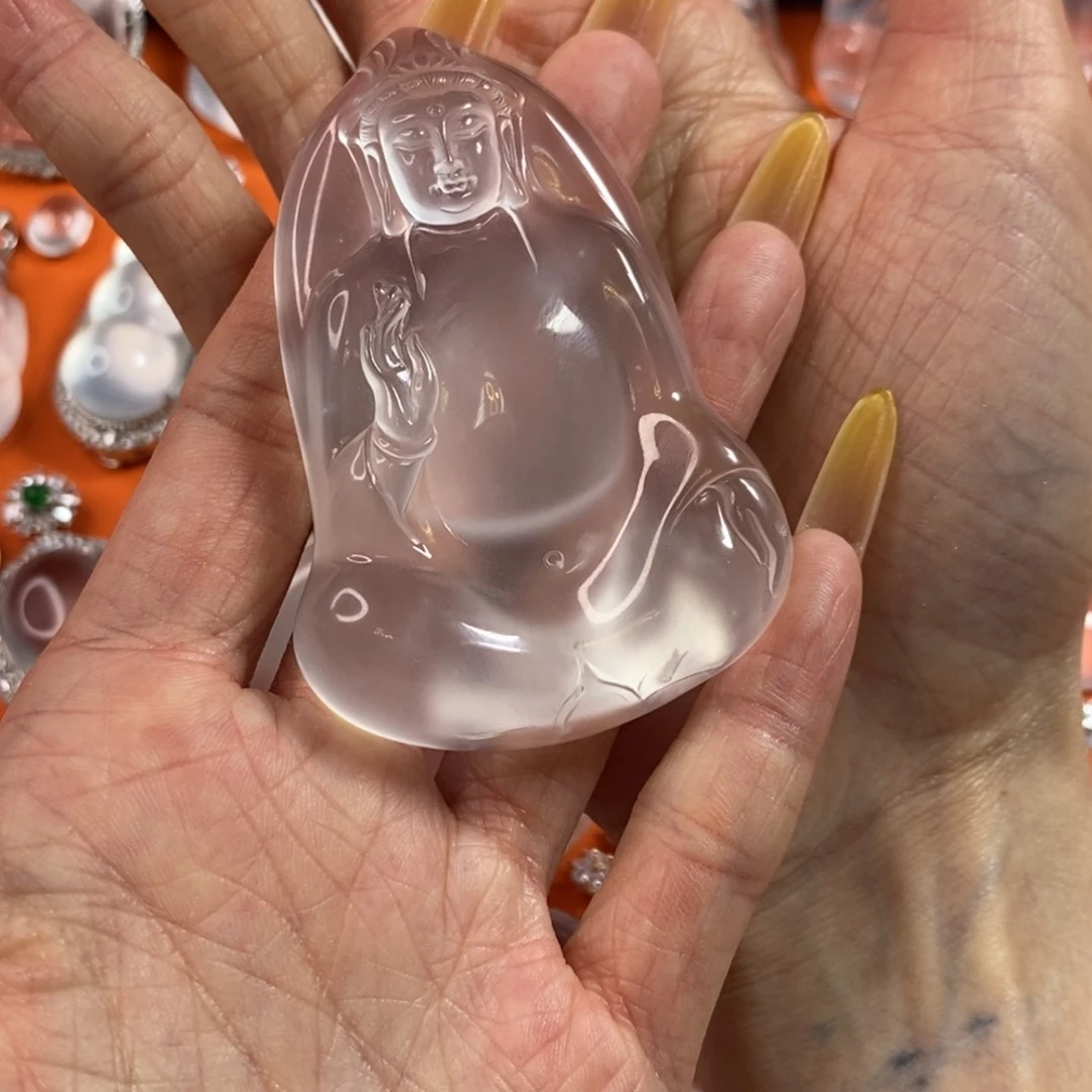 石英质玉观音未镶嵌?****?