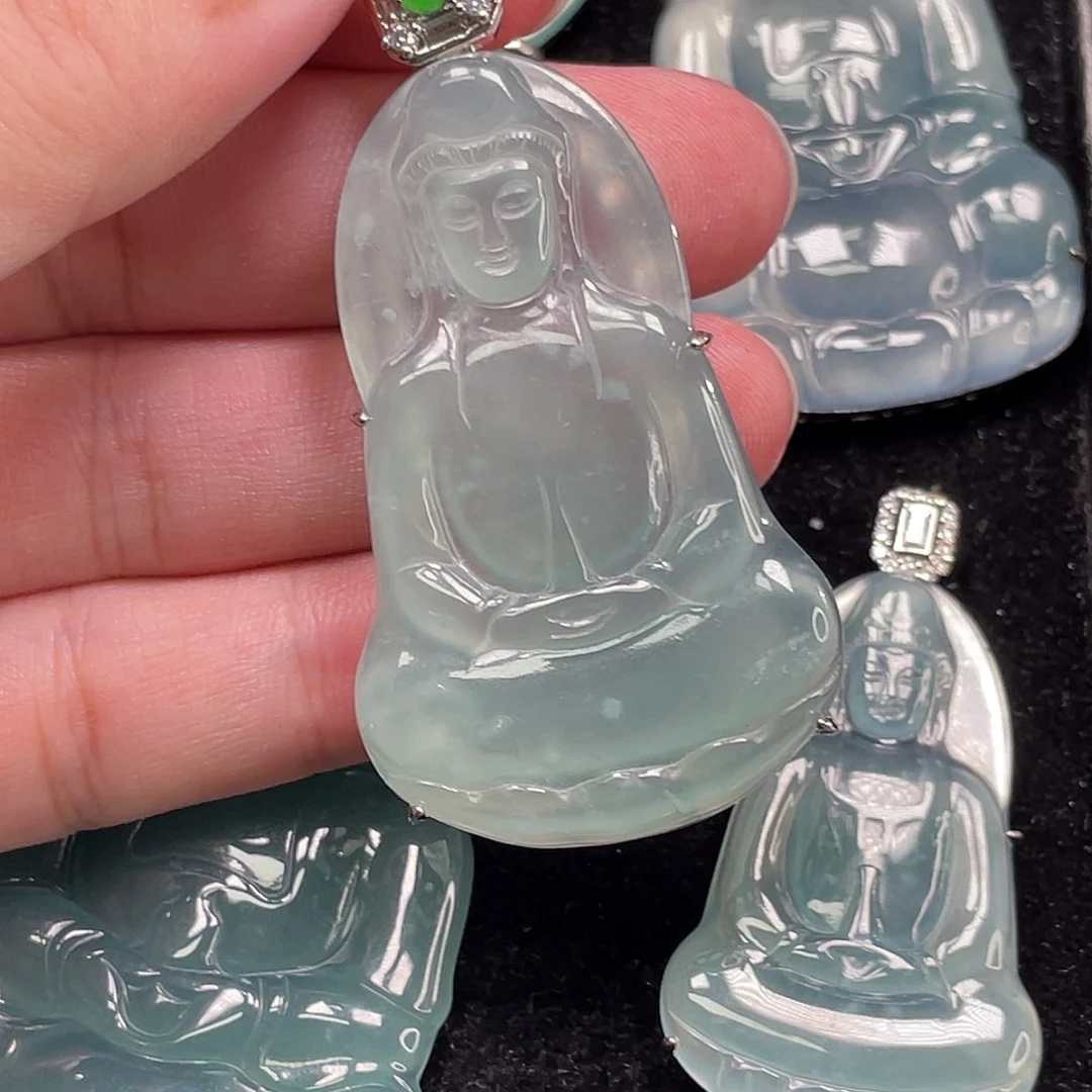 翡翠未镶嵌颈饰6，