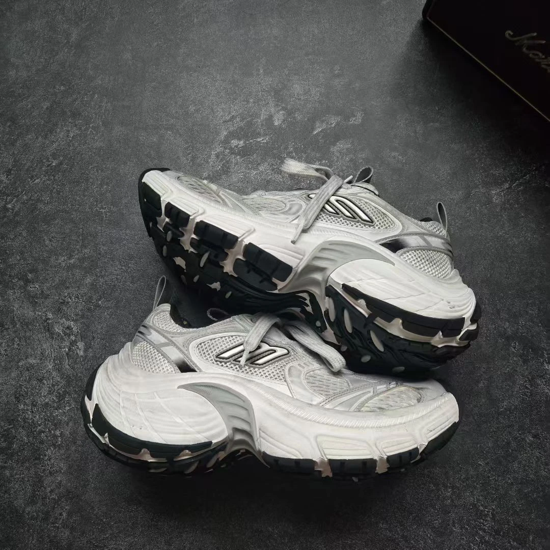 99新 Balenciaga/巴黎世家 37码 10XL 白灰 鞋