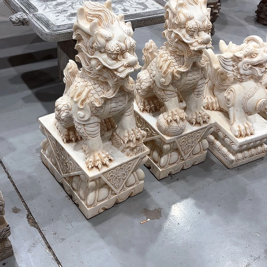 石材高度80麒麟汉白玉包邮