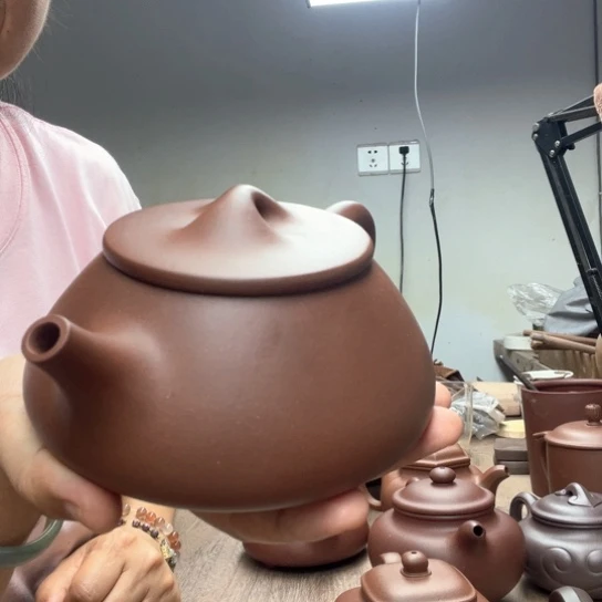 茶壶紫砂明*泥料底槽清