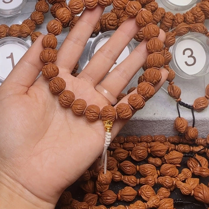 不***闹桃核手串龙纹桃核