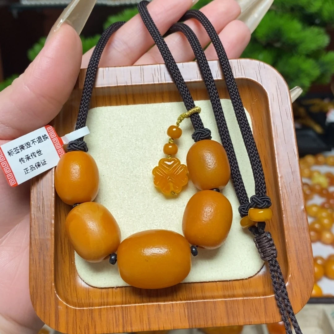 【闪购商品】蜜蜡颈饰未镶嵌项链