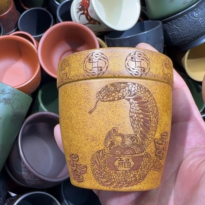 茶杯绿泥全手工制作工艺