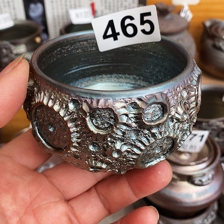 紫砂茶杯柴烧纯手工465