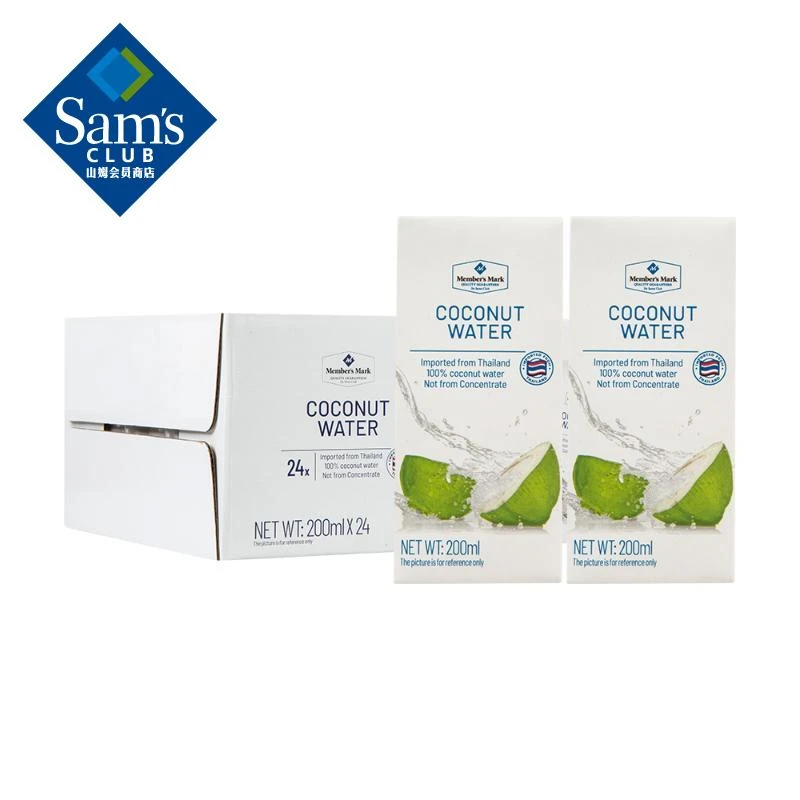 Memberapos;s Mark 泰国进口 椰子水 （新旧包装随机发货） 200mL24瓶