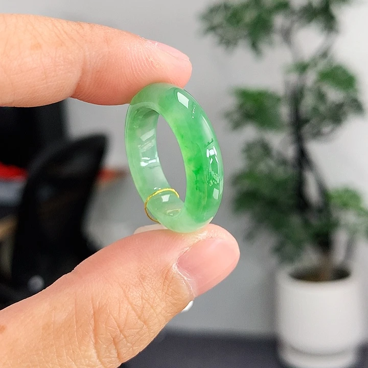 翡翠未镶嵌戒指16-17号