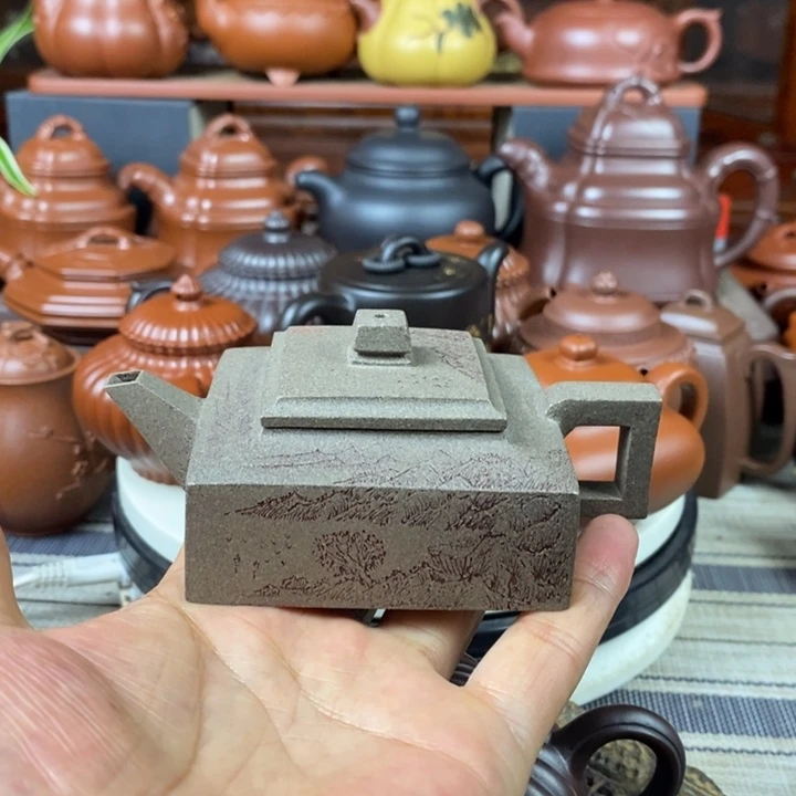 紫砂茶壶方山逸士120CC原矿特高温老青段特价