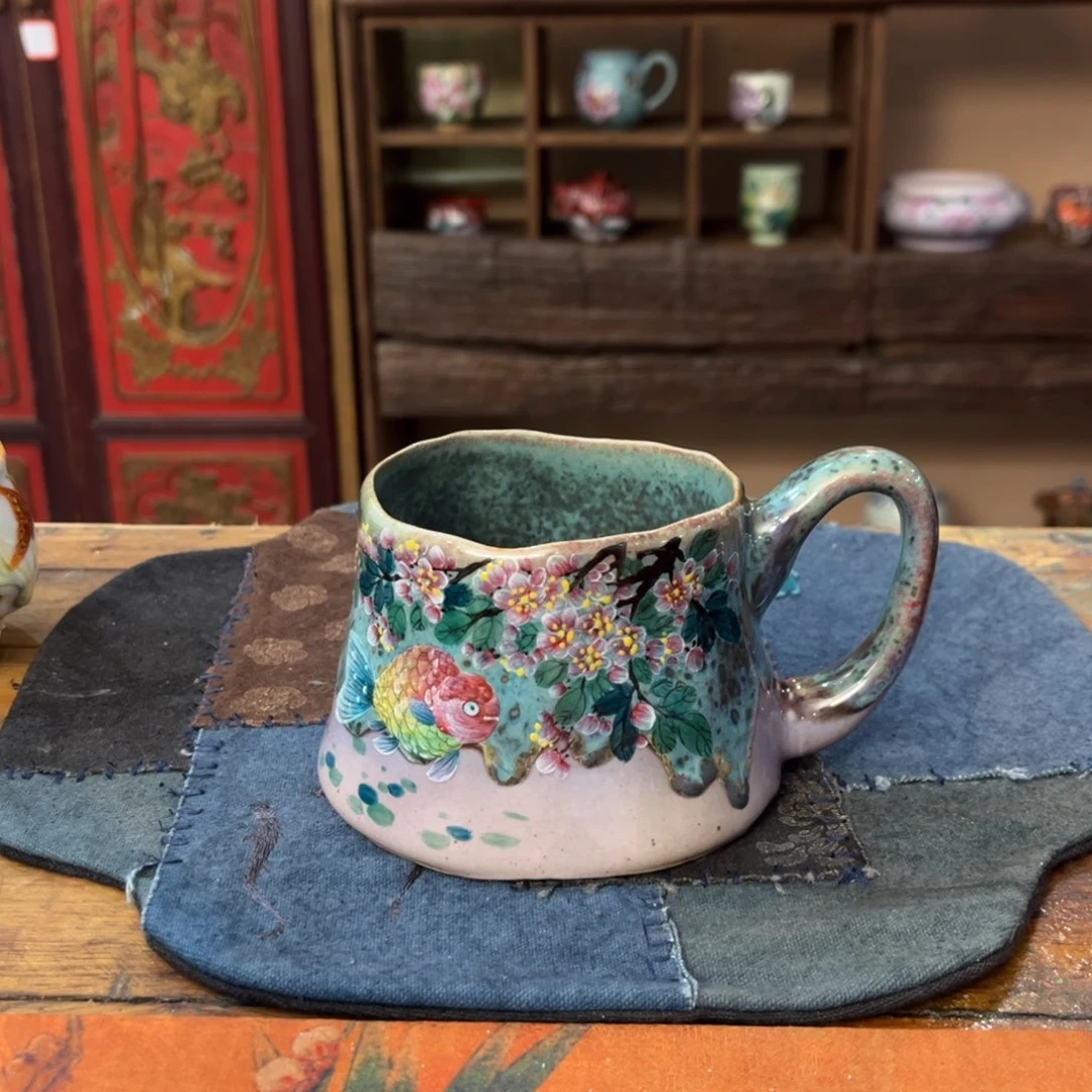 柴烧手工手绘陶瓷