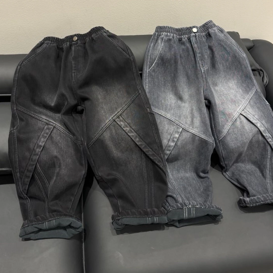 YC设计感结构牛仔裤：828060