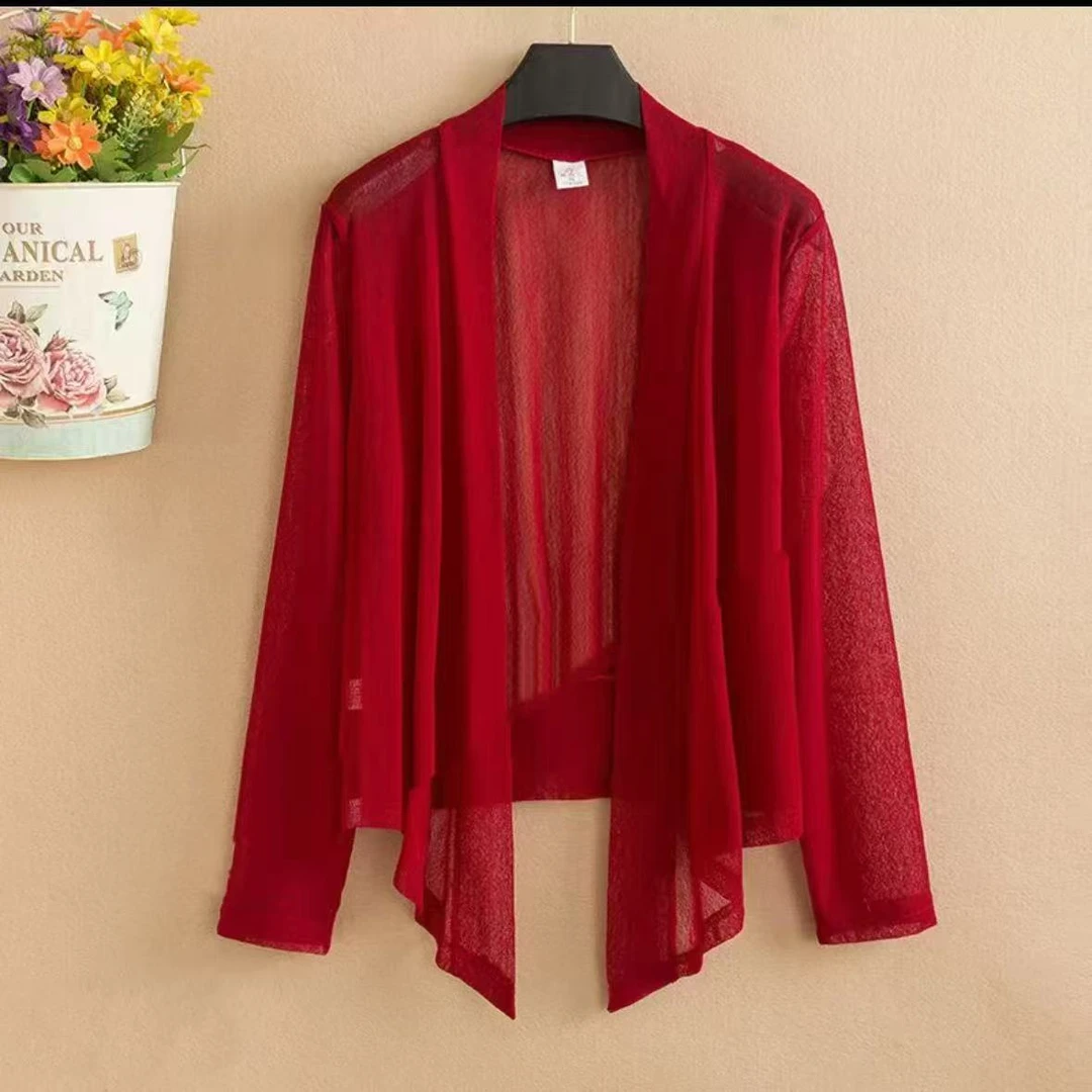 【衣雅严选】8064-1576#新款正版气质显瘦弹力蕾丝开衫外套