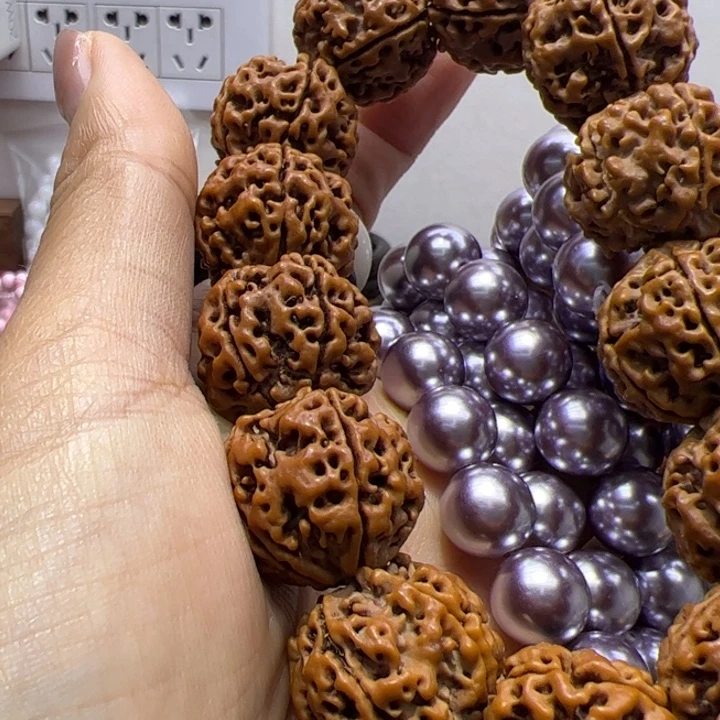 木质磁石1.2紫珠手串