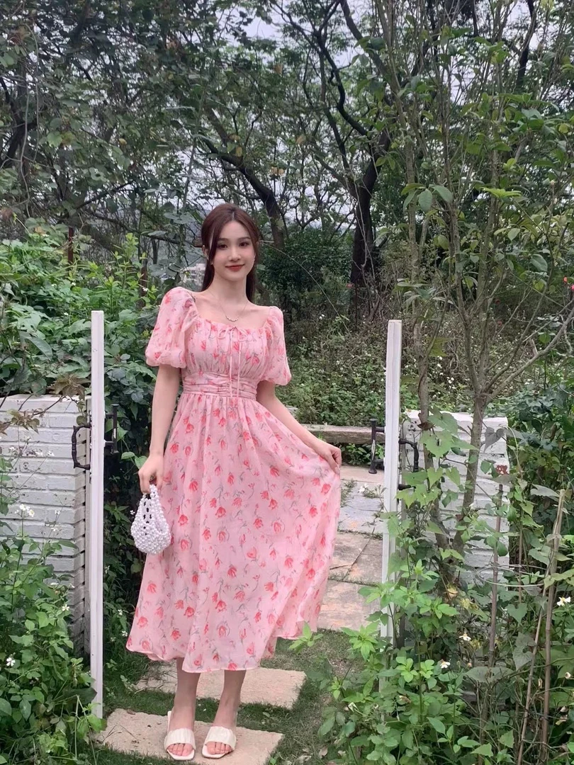 甜美风格粉粉小仙女裙