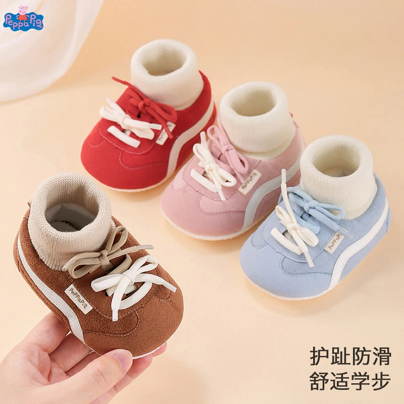 0-1岁婴幼儿鞋袜男女宝宝春秋软底学步前鞋防滑新生护脚不掉3个月