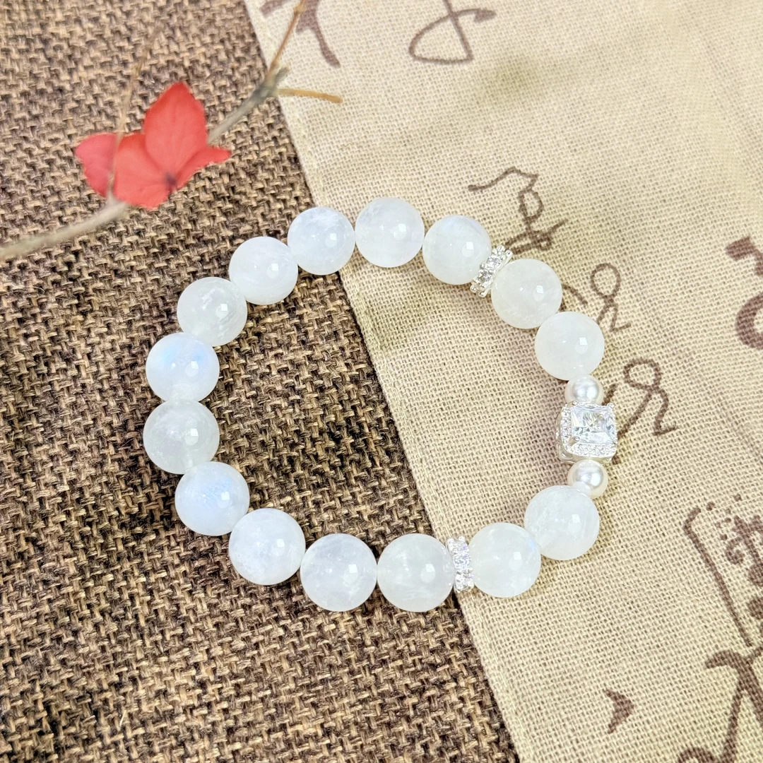 【奶油珠珠】蓝月光手串11mm面小仙多样性发其一Z