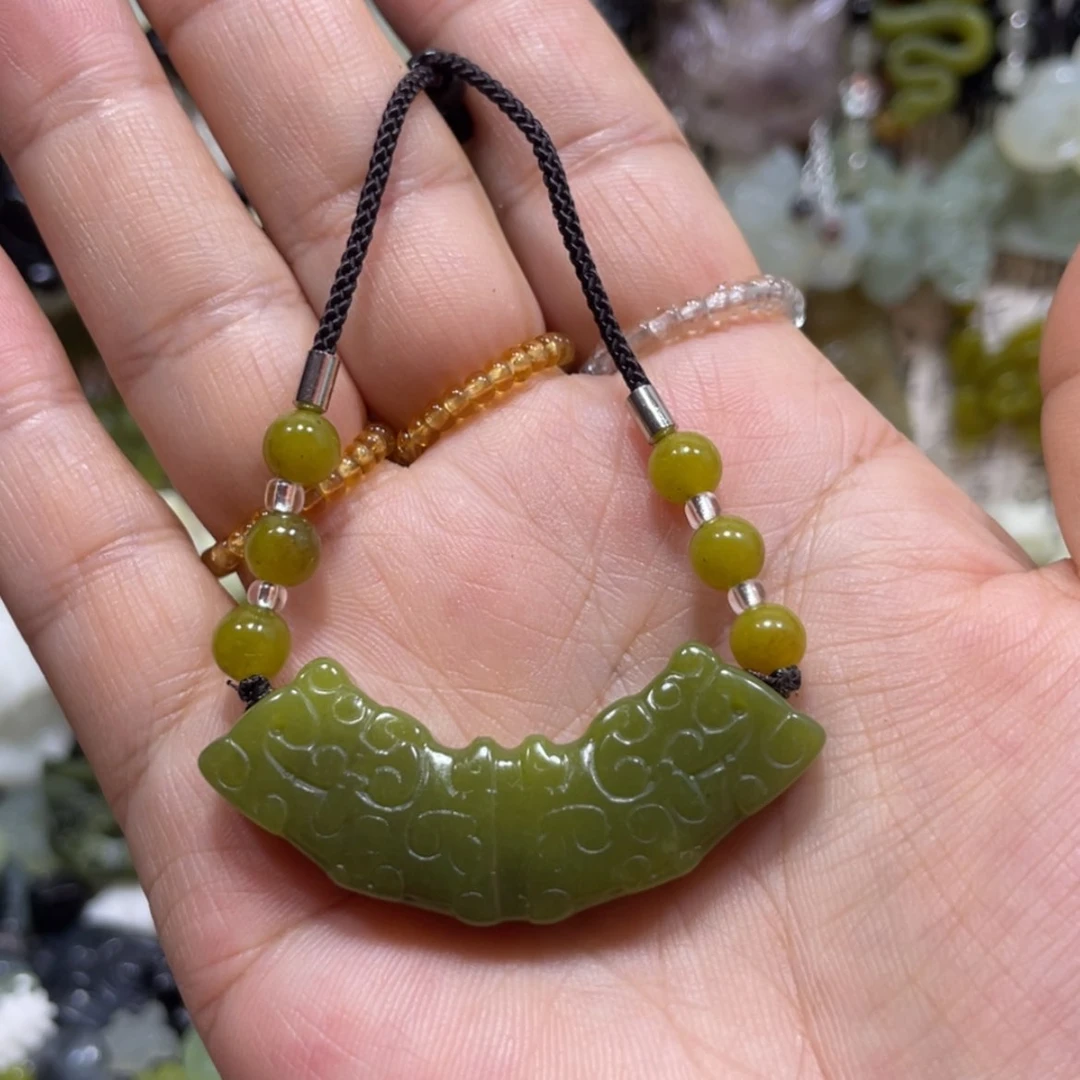 【闪购商品】岫玉颈饰未镶嵌5吊坠