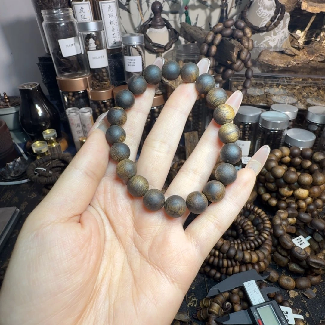 沙***杨沉香沉香碎屑1.0圆珠高货