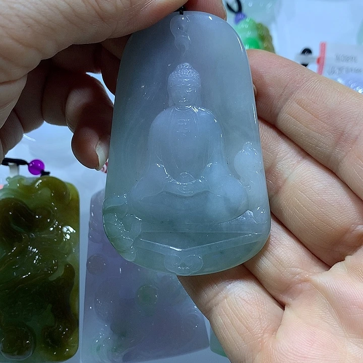 翡翠未镶嵌颈饰天然翡翠A货吊坠