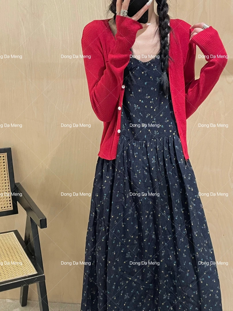 866显白红色薄款小披肩可以配吊带裙短款开衫