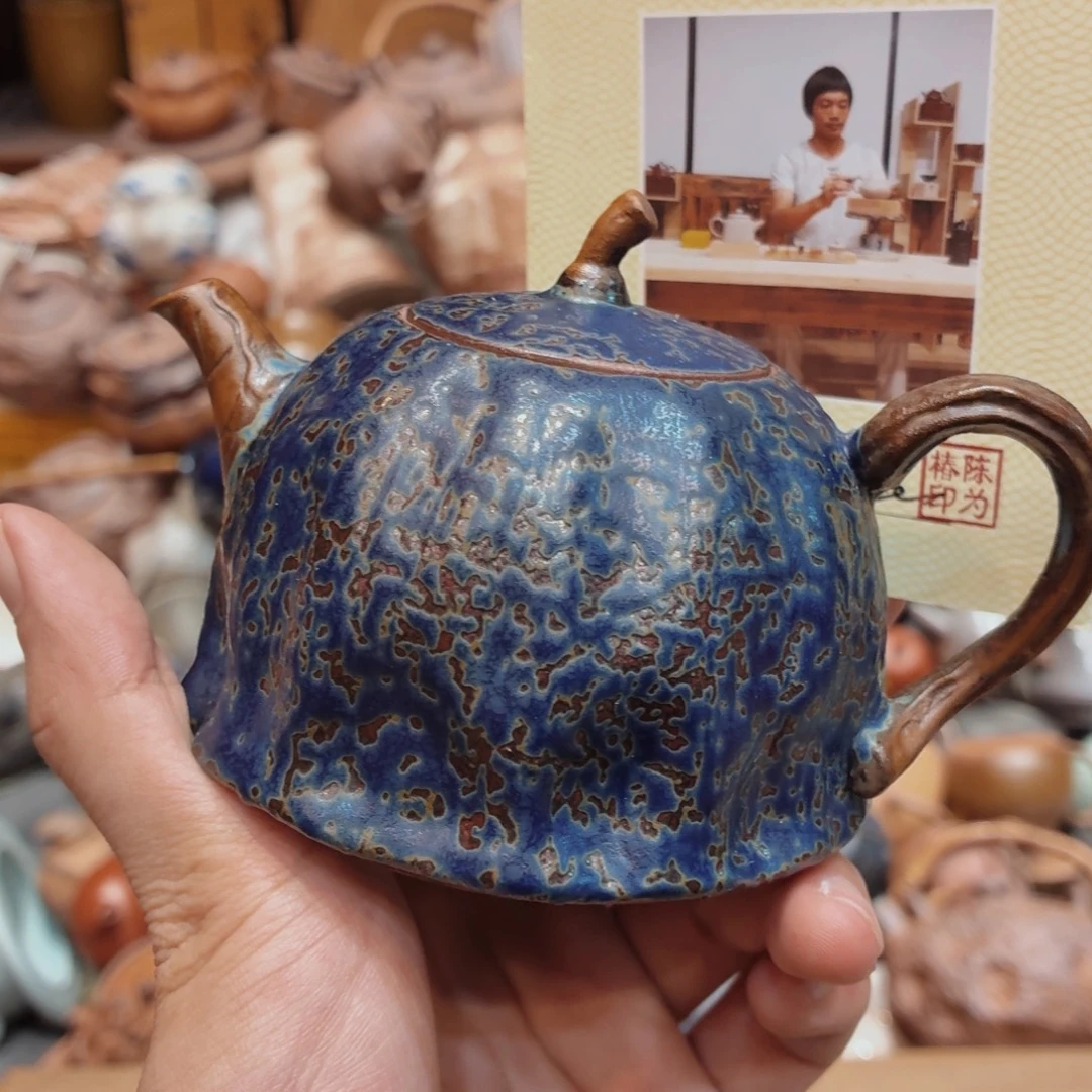 柴烧老岩泥高温茶器皿