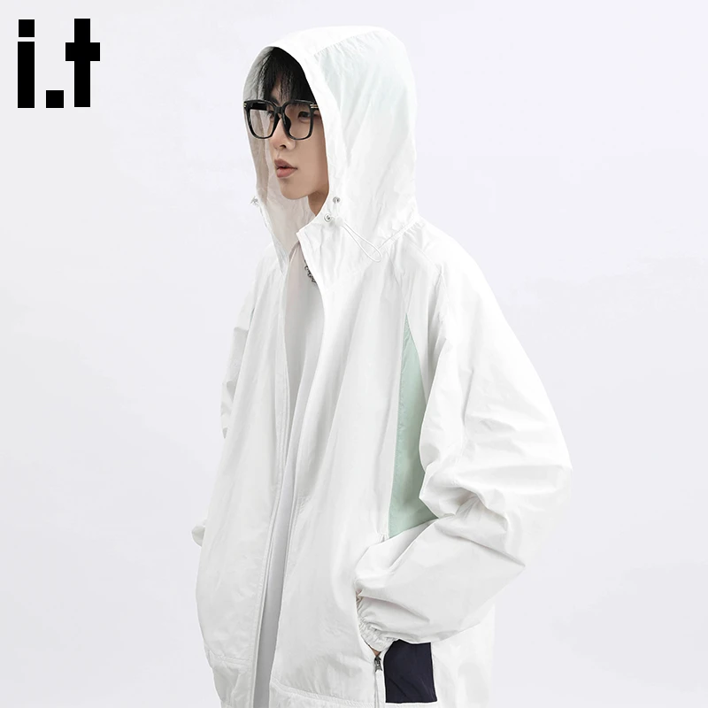 it:CHOCOOLATE upf50+冰丝防晒衣男士夏季薄款户外运动休闲皮肤衣