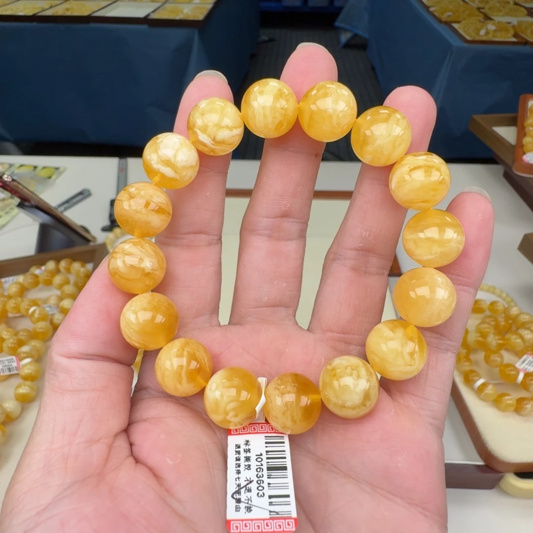 琥珀未镶嵌手链蜜蜡手串