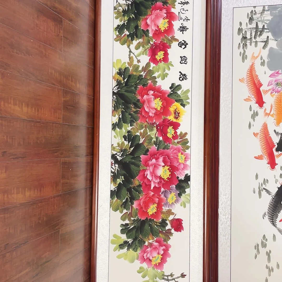 国画带框尺寸 48*163厘米