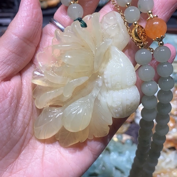 岫玉毛衣链未镶嵌