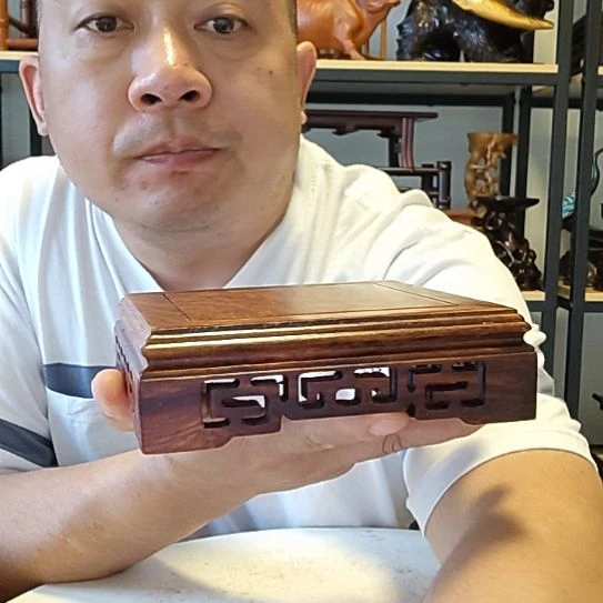 建***强花梨木正方形底座几架15*4